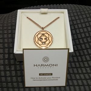 Large Harmoni Pendant Necklace in Rose Gold